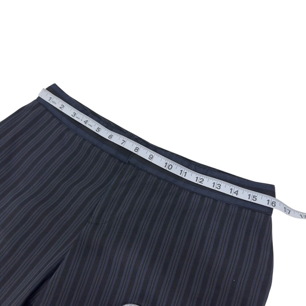 VINTAGE Nine West Cyndi Womens Black/Navy Striped Wide Legs Dress Pants SZ 6 - Picture 5 of 16